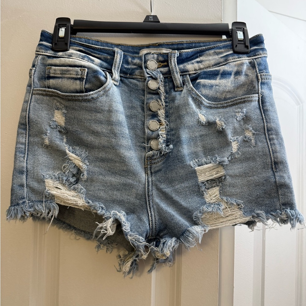 Kaccan Button Fly Jean Shorts